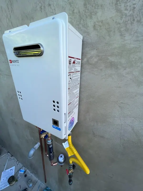 Tankless water heater installation for Summerfield homes